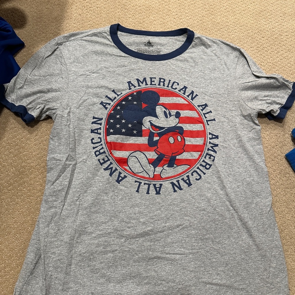 Gray Mickey Mouse All American T-Shirt